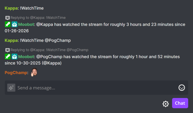 Seeing how long you've been watching someone on Twitch Seeing how long you've been watching someone on Twitch
