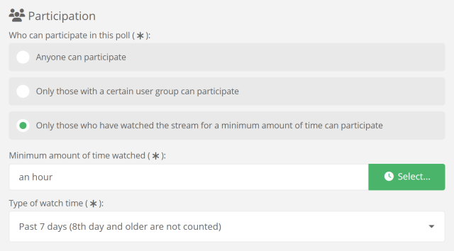 Only allowing your actual Twitch community to vote in your polls Only allowing your actual Twitch community to vote in your polls
