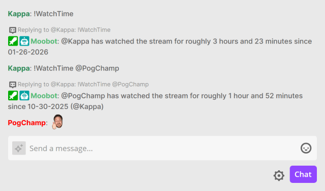Seeing how long you've been watching someone on Twitch Seeing how long you've been watching someone on Twitch