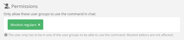 Restricting a chat command to your regulars
