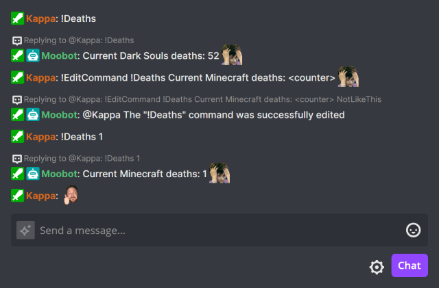 !EditCommand chat command, successfully editing a command containing special tags !EditCommand chat command, successfully editing a command containing special tags