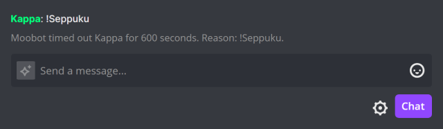 !Seppuku chat command - Twitch chat seppuku mini-game !Seppuku chat command - Twitch chat seppuku mini-game