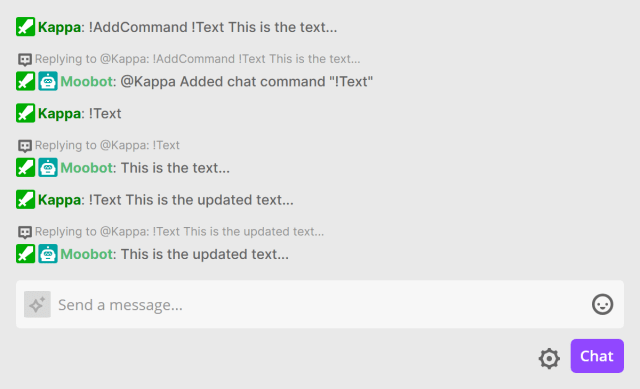 !AddCommand chat command - Add chat commands from Twitch chat !AddCommand chat command - Add chat commands from Twitch chat