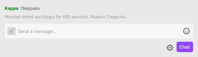 !Seppuku chat command - Twitch chat seppuku mini-game !Seppuku chat command - Twitch chat seppuku mini-game