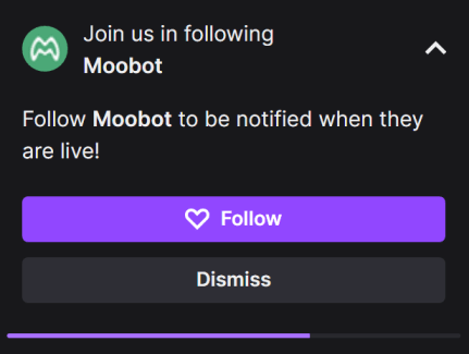Twitch shout-out integration dialog Twitch shout-out integration dialog