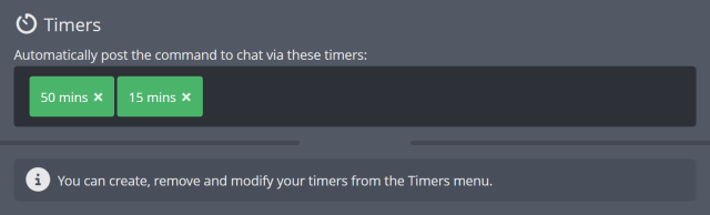 Auto posting chat messages via multiple timers Auto posting chat messages via multiple timers