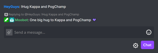Responding in Twitch chat with all command arguments Responding in Twitch chat with all command arguments