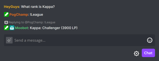 Responding in Twitch chat with League of Legends stats Responding in Twitch chat with League of Legends stats