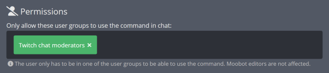 Restricting who can use a chat command Restricting who can use a chat command