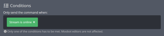 Setting when a chat command can be used Setting when a chat command can be used