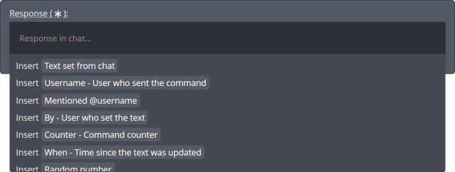 Using response tags Using response tags