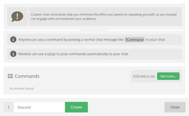 Adding a chat command Adding a chat command