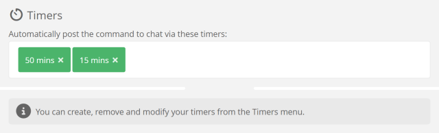 Auto posting chat messages via multiple timers Auto posting chat messages via multiple timers