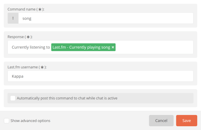 Last.fm currently playing song Last.fm currently playing song