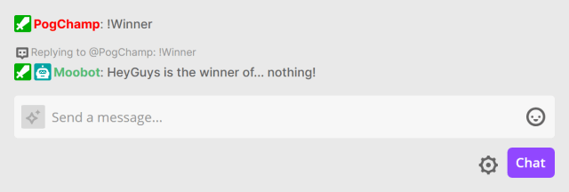 Responding in Twitch chat with a random username from the chat user list Responding in Twitch chat with a random username from the chat user list
