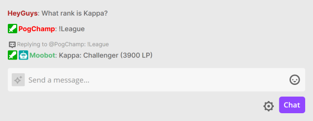 Responding in Twitch chat with League of Legends stats Responding in Twitch chat with League of Legends stats