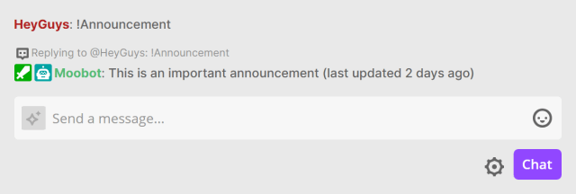 Responding in Twitch chat with the time since the text was updated Responding in Twitch chat with the time since the text was updated