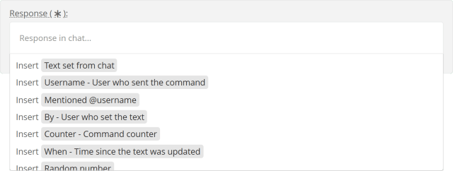 Using response tags Using response tags