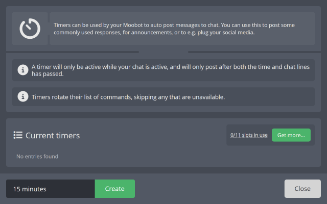 Setting up auto posting chat messages Setting up auto posting chat messages