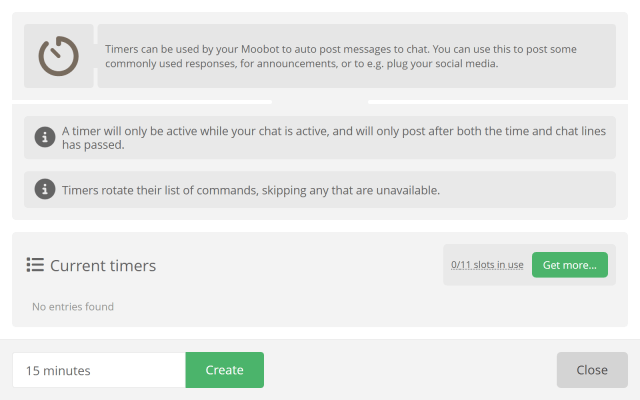 Setting up auto posting chat messages Setting up auto posting chat messages