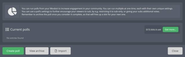 Making a poll on Twitch Making a poll on Twitch