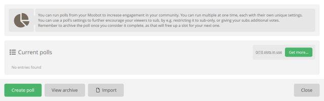Making a poll on Twitch Making a poll on Twitch