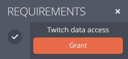 Granting Twitch data access Granting Twitch data access