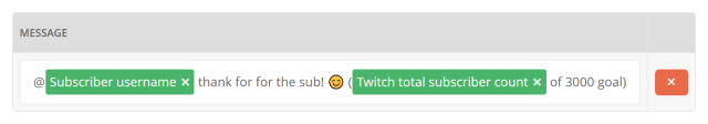 Adding your Twitch sub count and score to your Twitch chat alerts Adding your Twitch sub count and score to your Twitch chat alerts