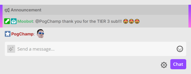 Making your alerts stand out in Twitch chat Making your alerts stand out in Twitch chat