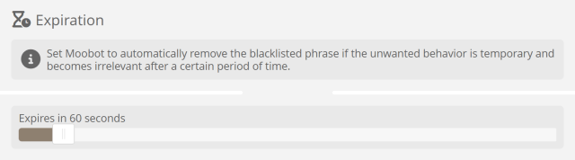 Auto-removing out-of-date blacklisted phrases Auto-removing out-of-date blacklisted phrases