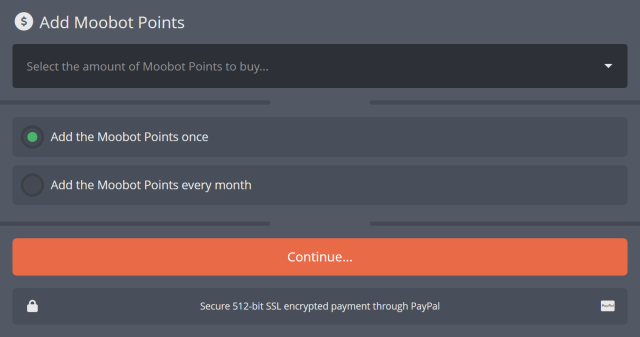How to get Moobot Points