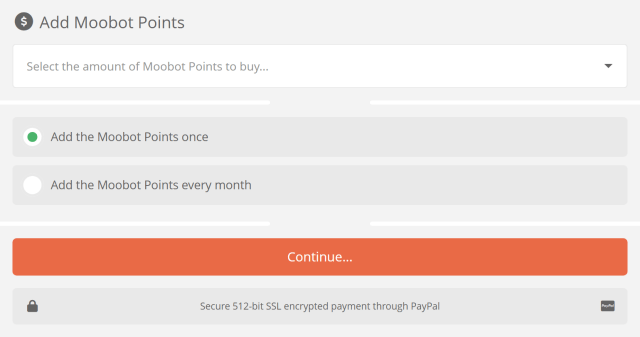How to get Moobot Points
