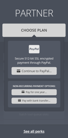 Optional MoobotPlus payment options Optional MoobotPlus payment options