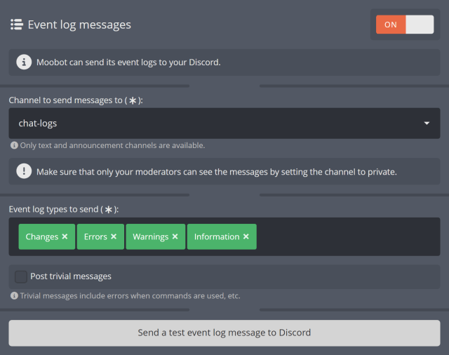 Posting Moobot's event log messages to your Discord Posting Moobot's event log messages to your Discord
