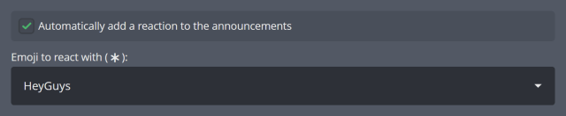 Reacting to a Discord announcement Reacting to a Discord announcement