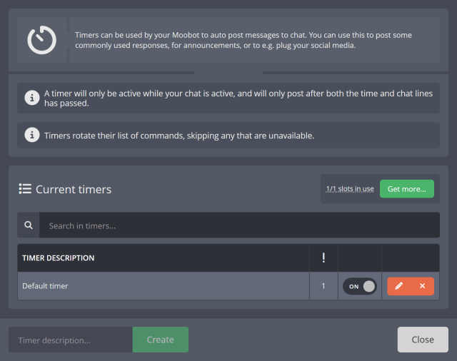 Adjusting the timer that is automatically posting to your Twitch chat