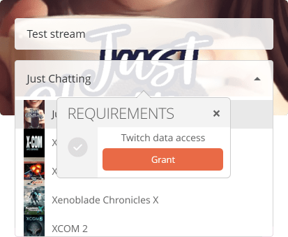 Changing your Twitch category and title directly from your dashboard