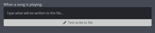 Typing what will be written to the file Typing what will be written to the file