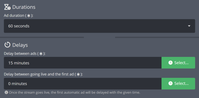 Adjusting how often Moobot automatically plays an ad Adjusting how often Moobot automatically plays an ad