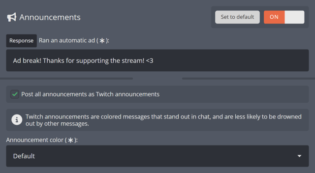 Announcing your automatic ads to your viewers Announcing your automatic ads to your viewers