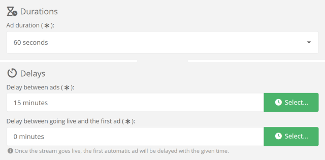 Adjusting how often Moobot automatically plays an ad Adjusting how often Moobot automatically plays an ad