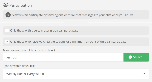 Restricting who can become a VIP to those who have watched the stream Restricting who can become a VIP to those who have watched the stream