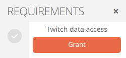 Granting Twitch data access Granting Twitch data access