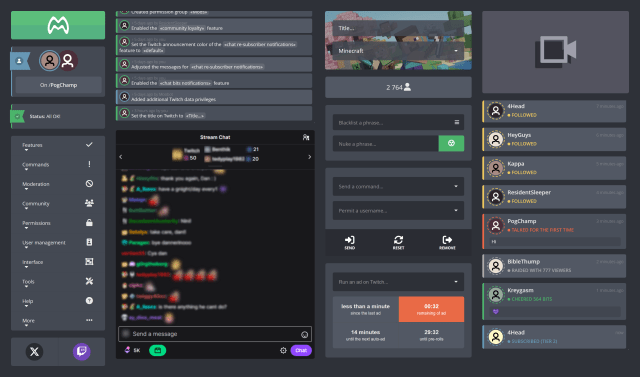 Your Moobot dashboard