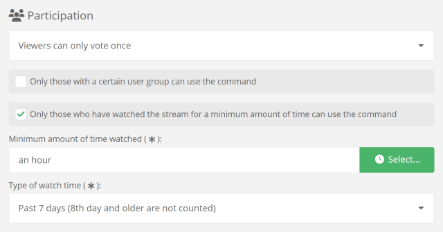 Only allowing your actual Twitch community to vote for games to play