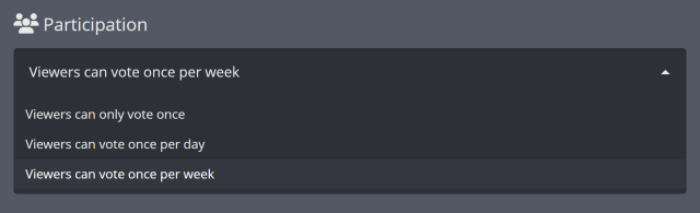 Adjusting how often your community can vote in a Twitch Game Vote