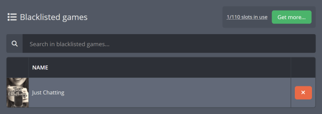 Excluding specific games from your Game Vote