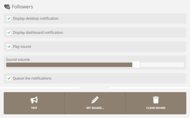Engagement alerts for Twitch on your dashboard