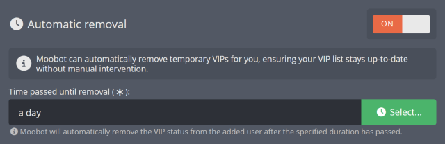 Temporary Twitch VIPs via Twitch chat