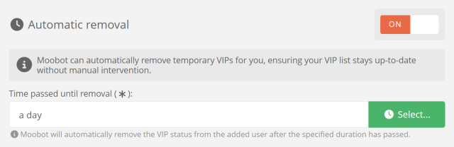 Temporary Twitch VIPs via Twitch chat